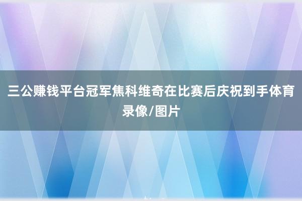 三公赚钱平台冠军焦科维奇在比赛后庆祝到手体育录像/图片