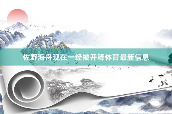 佐野海舟现在一经被开释体育最新信息