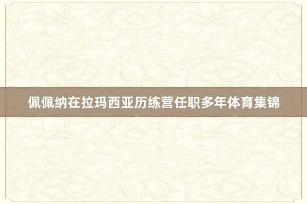 佩佩纳在拉玛西亚历练营任职多年体育集锦