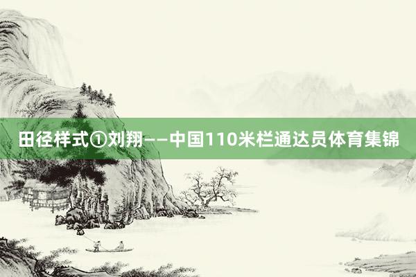 田径样式①刘翔——中国110米栏通达员体育集锦